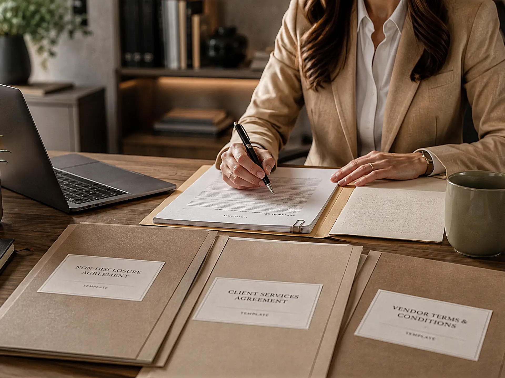 Creation of Standardized Templates - woman reviewing documents