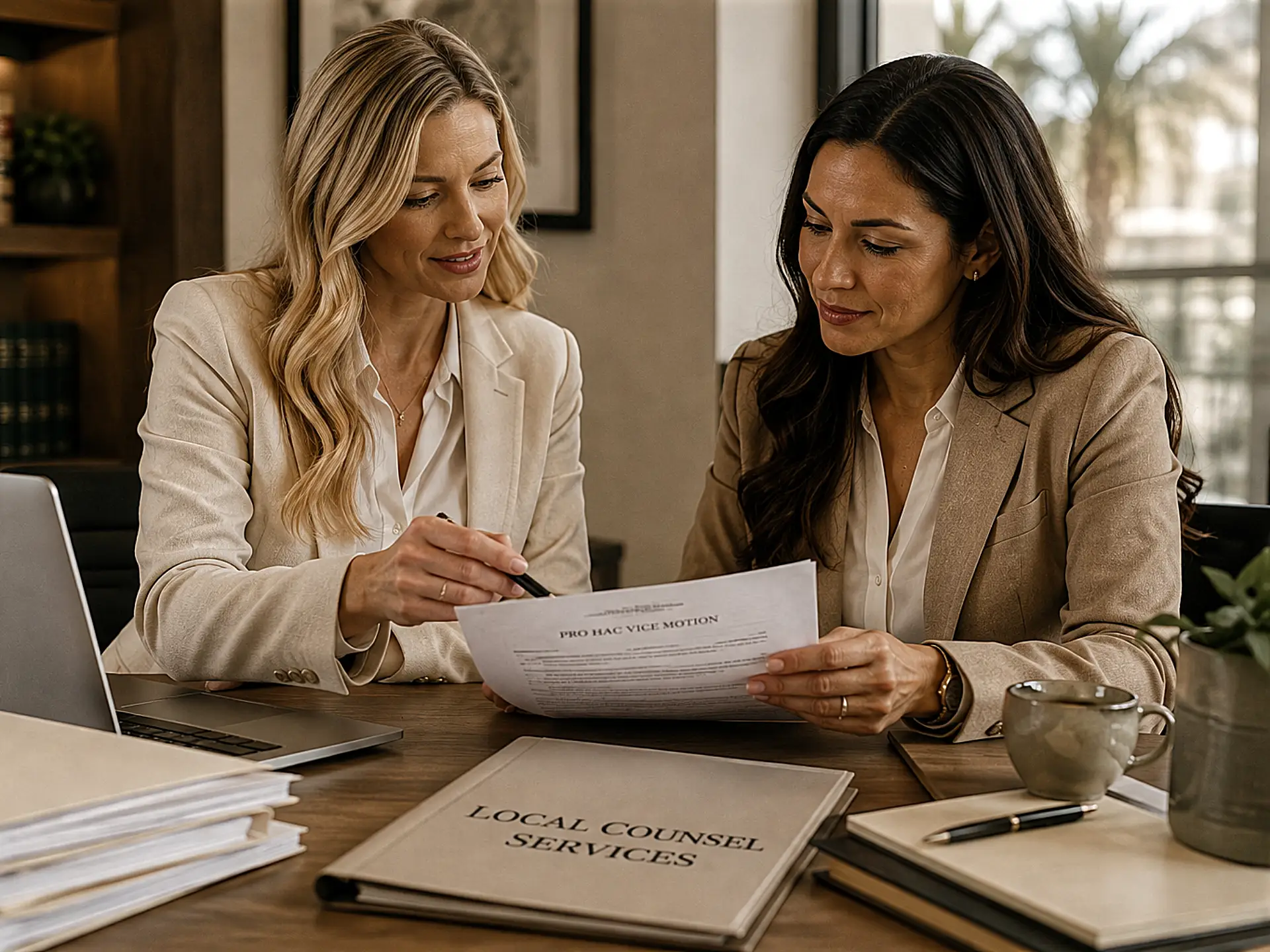 Local Counsel Services for Out-of-Florida Attorneys - two women in consulting session